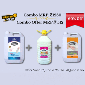 5 Liter Toilet Cleaner + 5 Liter White Phenyl + 5 Liter Hand Wash Combo