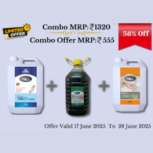 5 Liter Toilet Cleaner + 5 Liter Black Phenyl + 5 Liter Hand Wash Combo