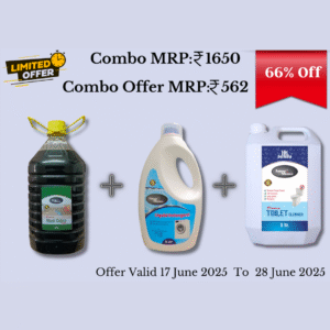 5 Liter Black Phenyl + 5 Liter Detergent Liquid + 5 Liter Toilet Cleaner Combo